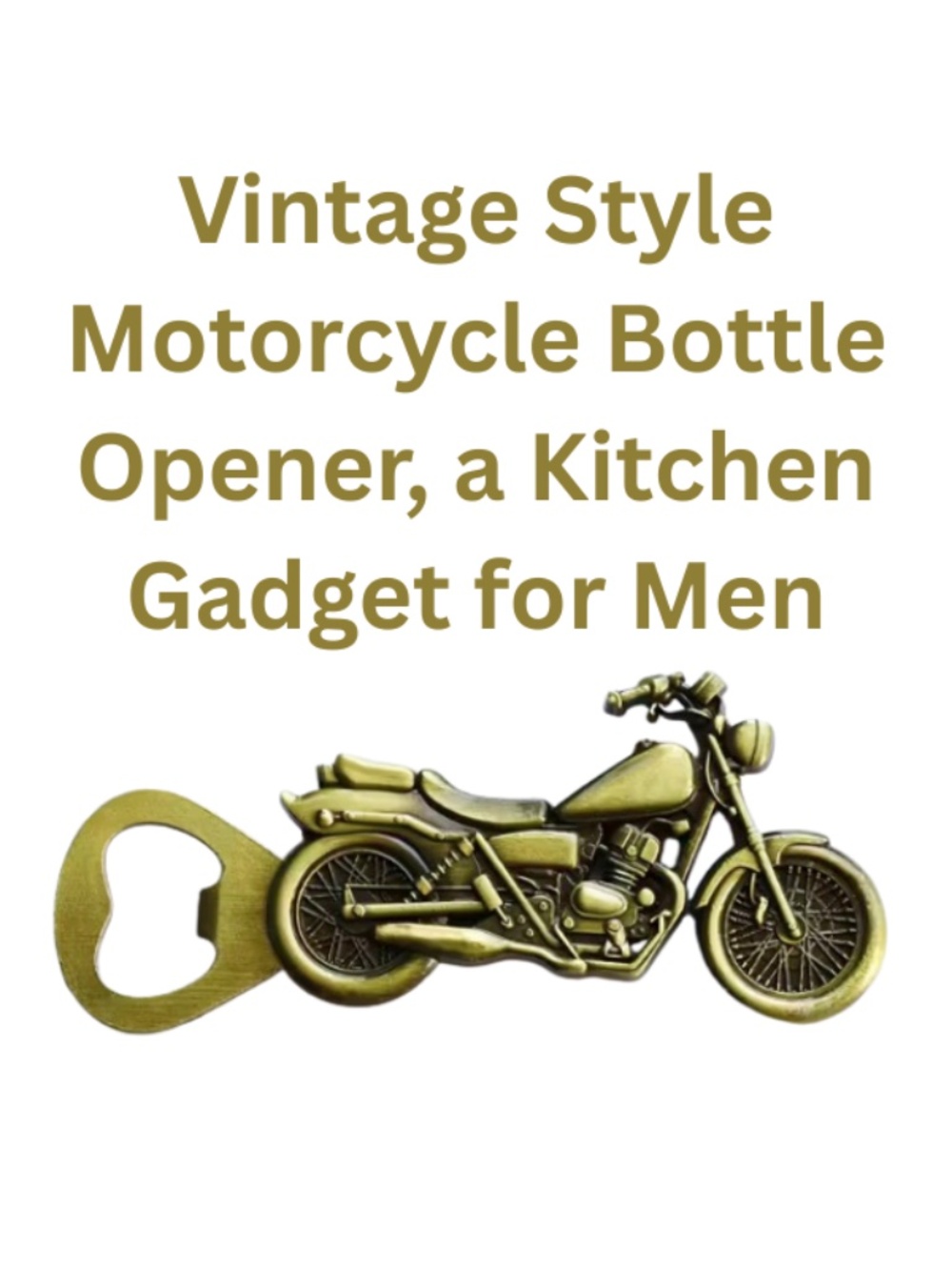 Vintage Style Motorcycle Bottle Opener - Brand New - Made of Metal